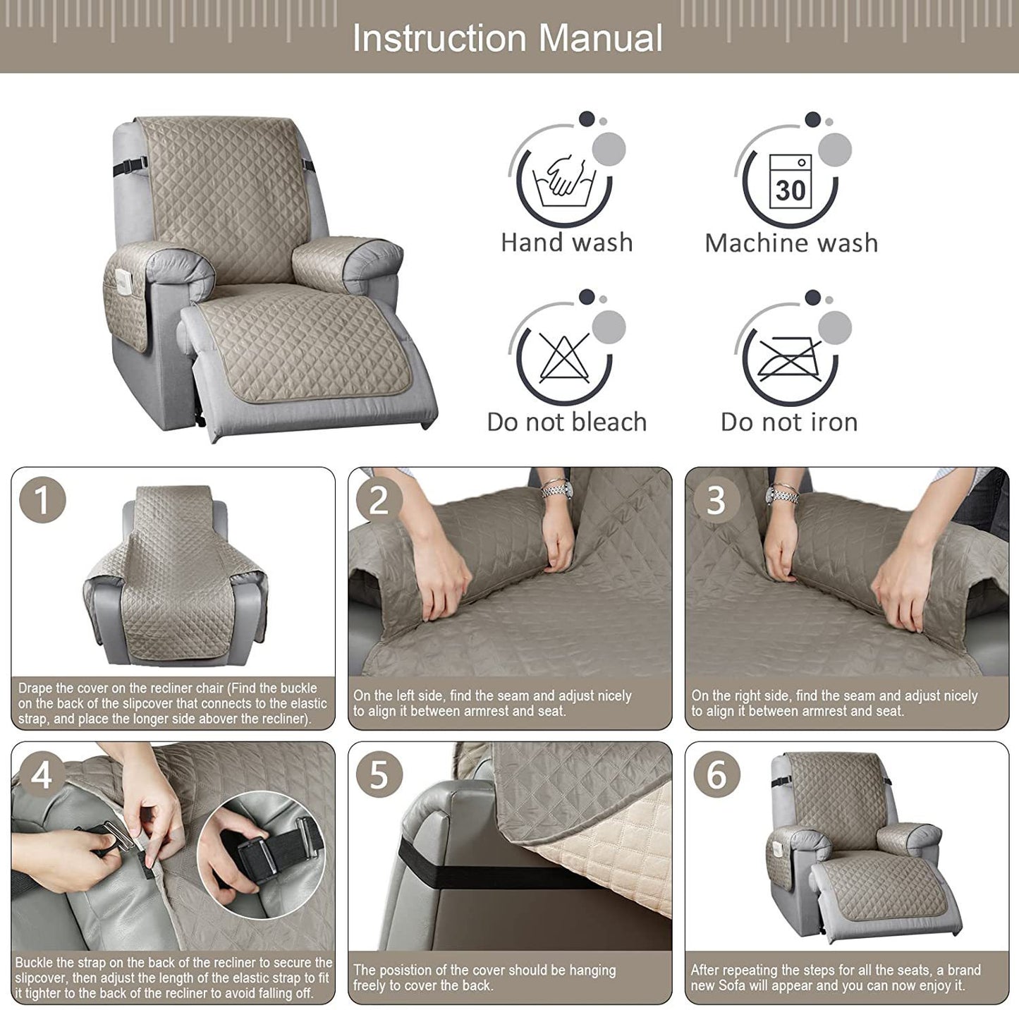 Sofa Slipcover Anti-fouling Waterproof