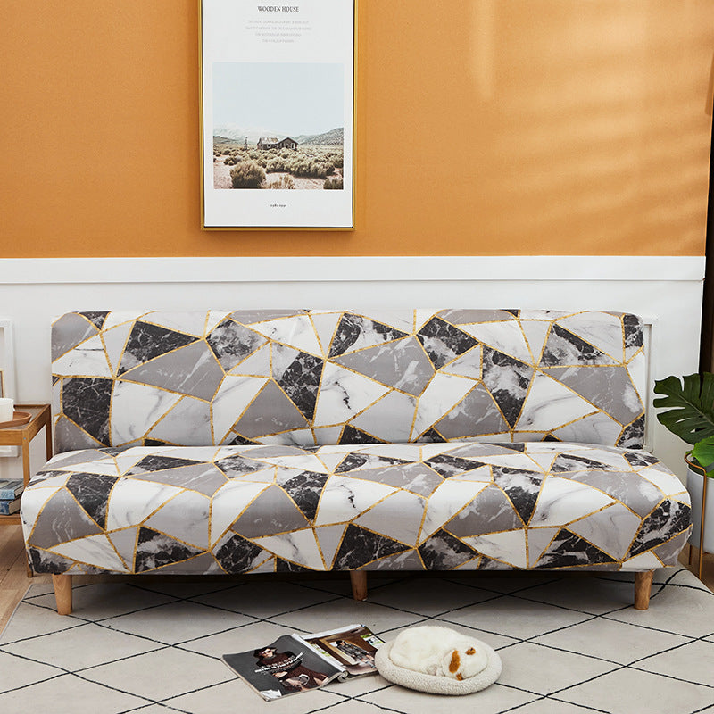 Fabric Armless Sofa Towel Sofa